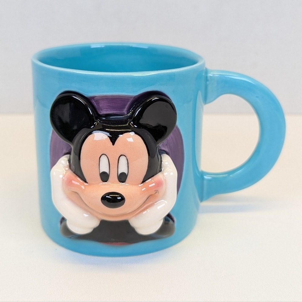 Mickey Mouse 3D Blue Ceramic Mug